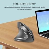    Souris verticale sans fil Bluetooth Lenovo 2.4G, ergonomique, avec poignée latérale, silencieuse, rechargeable, pour jeux, ordinateur portable, PC, réglage du DPI 3