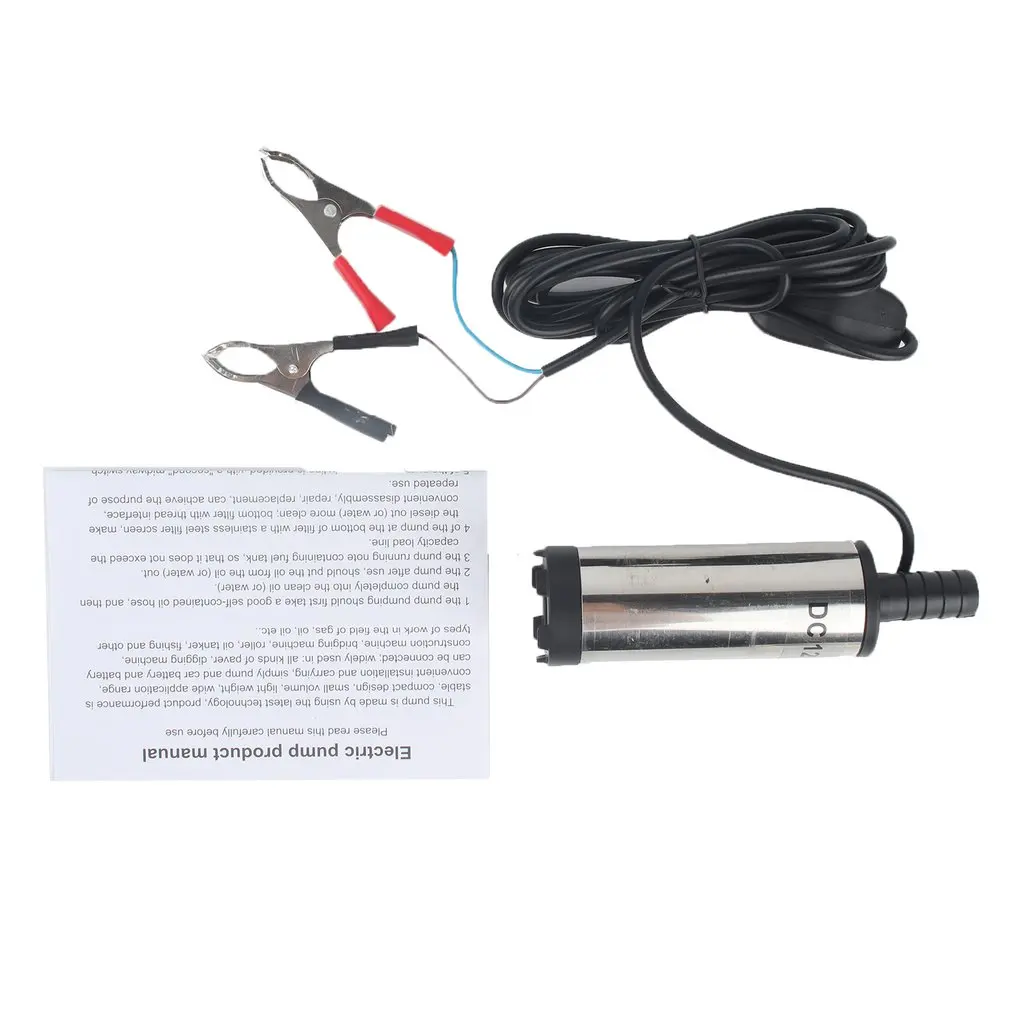 

2023 Hot 12V 38mm Electric Fuel Transfer Pump Water Oil Transfer Refueling Submersible Pump For Diesel Water Pump Car Motorbike