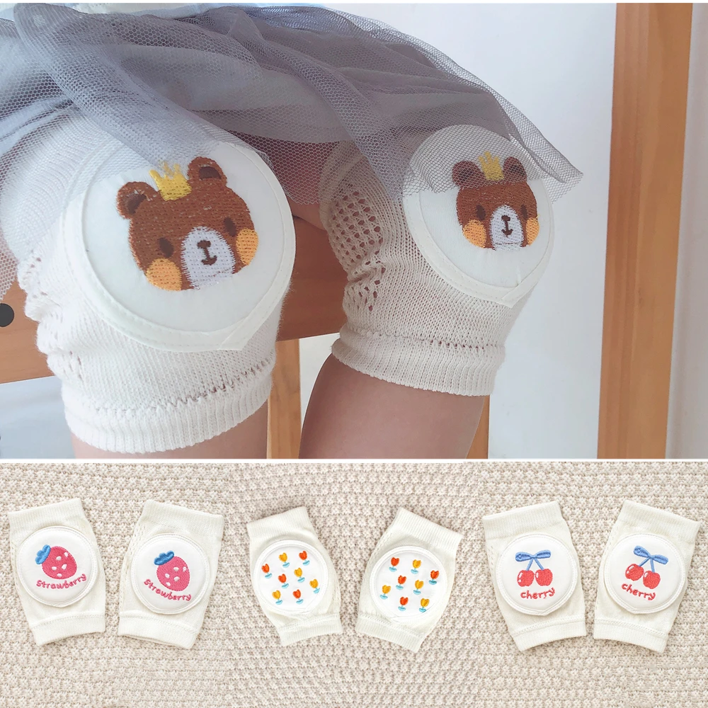 2023 Soft Baby Knee Pads Fashion Print Kids Kneepad for Crawling Toddler Baby Safety Accessories Knee Protector Socks 0-2Years 1