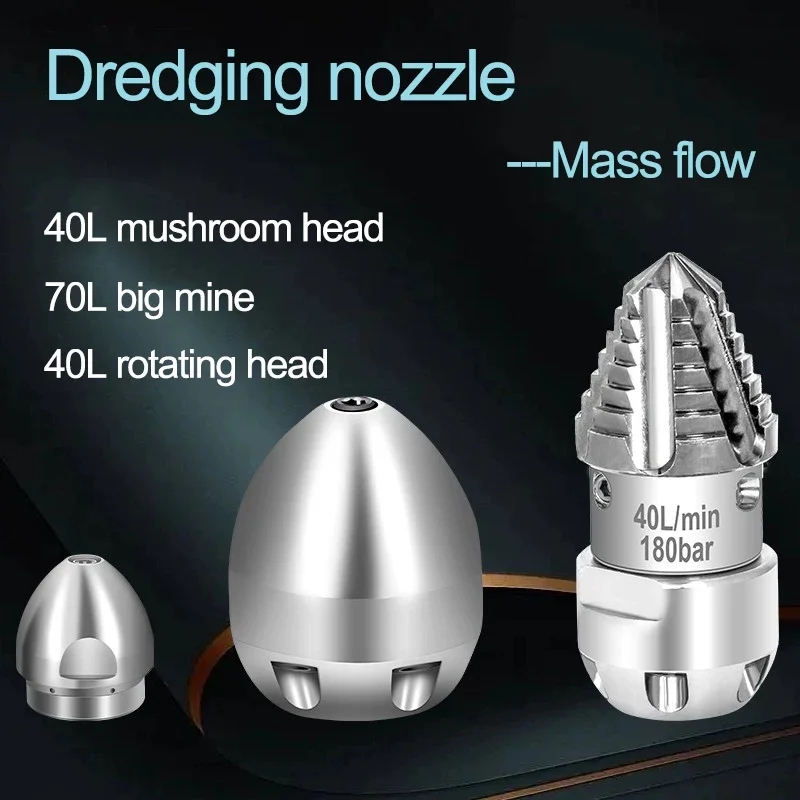 Cleaning Machine Sewer Pipe Flushing Head Household Sewer Pipe Dredging Head Drill Nozzle 5