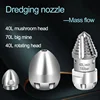 Cleaning Machine Sewer Pipe Flushing Head Household Sewer Pipe Dredging Head Drill Nozzle 5