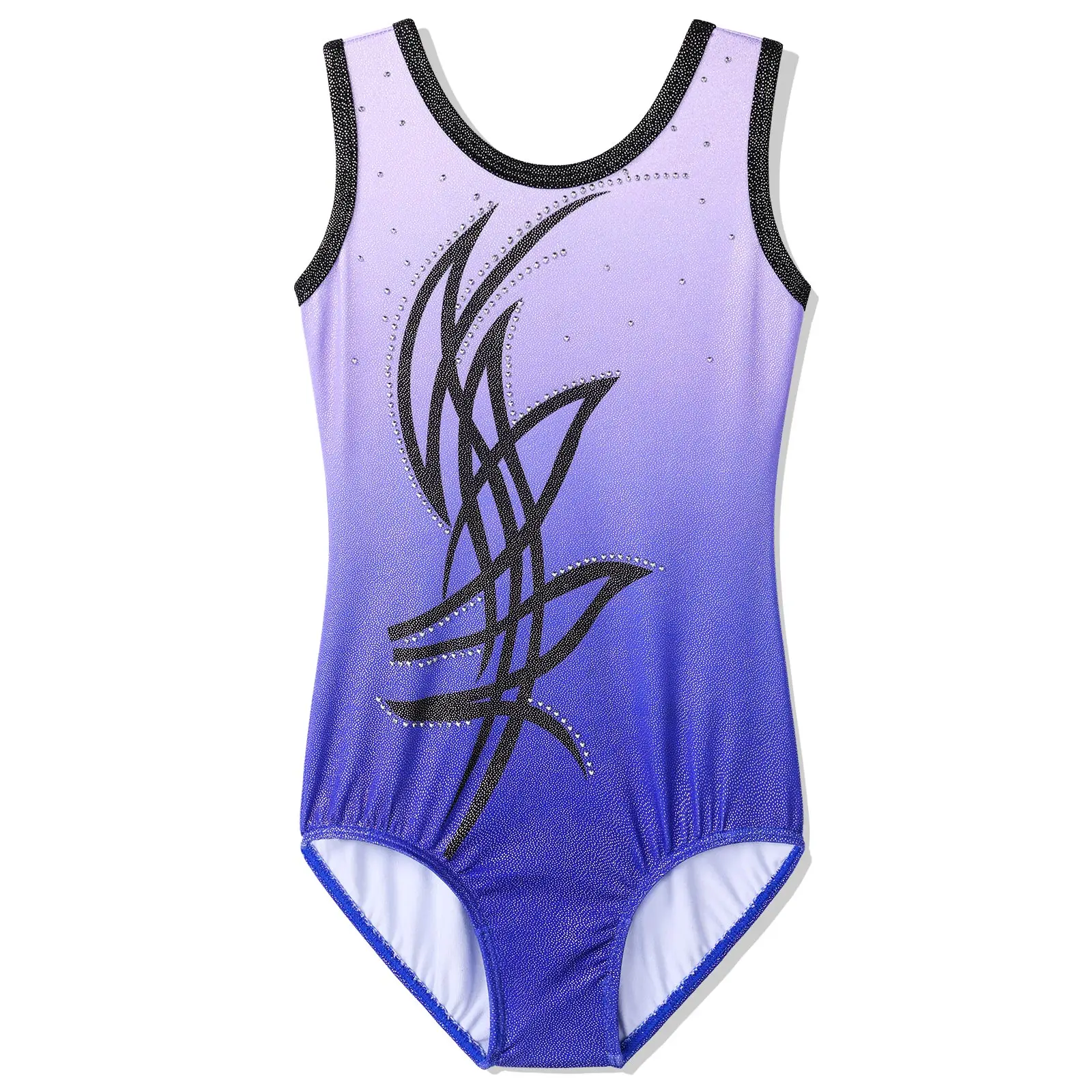 Toddler Gymnastics Leotard for Girls Sparkle Ballet Jumpsuit Sleeveless Dance Wear Practice Outfit Bodysuit