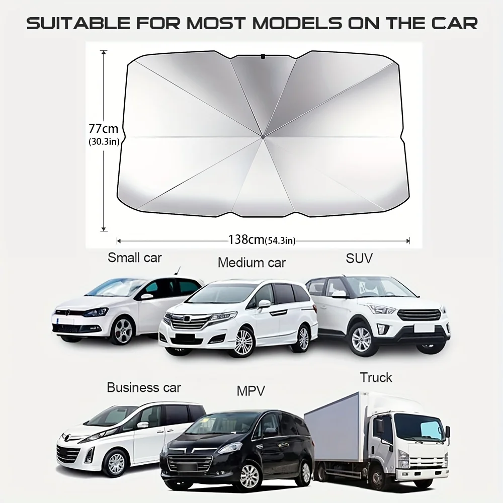 Car Windshield Sunshade Portable Foldable Protect Car From Sun