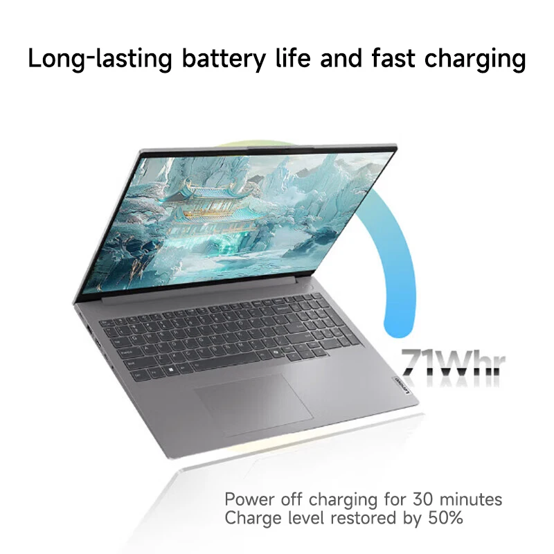 Lenovo Laptop Thinkbook 16 2024 AMD Ryzen R7-8845H 16G Scalable DDR5 RAM 1TB/2TB SSD 16"2.5K 120Hz Notebook Computer PC 4
