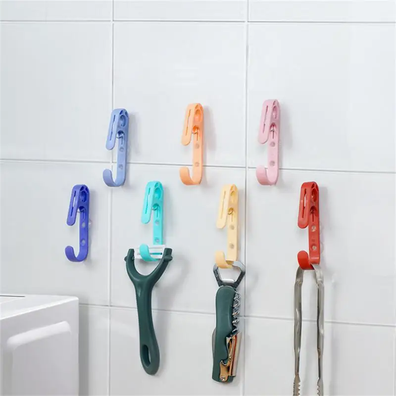 

Sticky Hook Household Punch-free No Trace Strong Bearing Capacity Multi-function Hook Clothes Hook Kitchen Strong Adhesion Clip