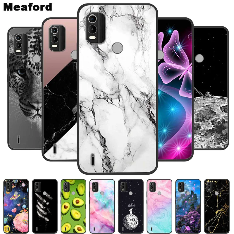 UPLAI Cover per Nokia C21 Plus, Ultra Sottile Antiurto Armatura Custodia con Diapositiva Telecamera Cover e Magnetica Supporto Squillo, PC+TPU Durevole Caso.Nero