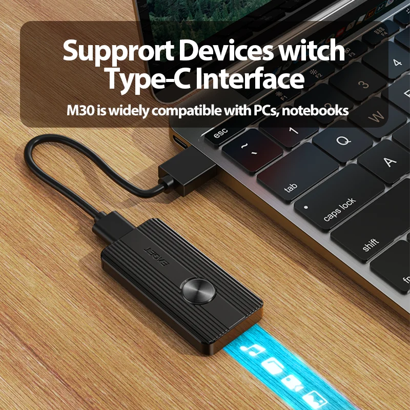 Eaget M30 Portable External 1TB SSD External Solid Hard Drive 10Gbps Transmission Speed USB Type C 3.2 GEN 2 for Laptops Desktop