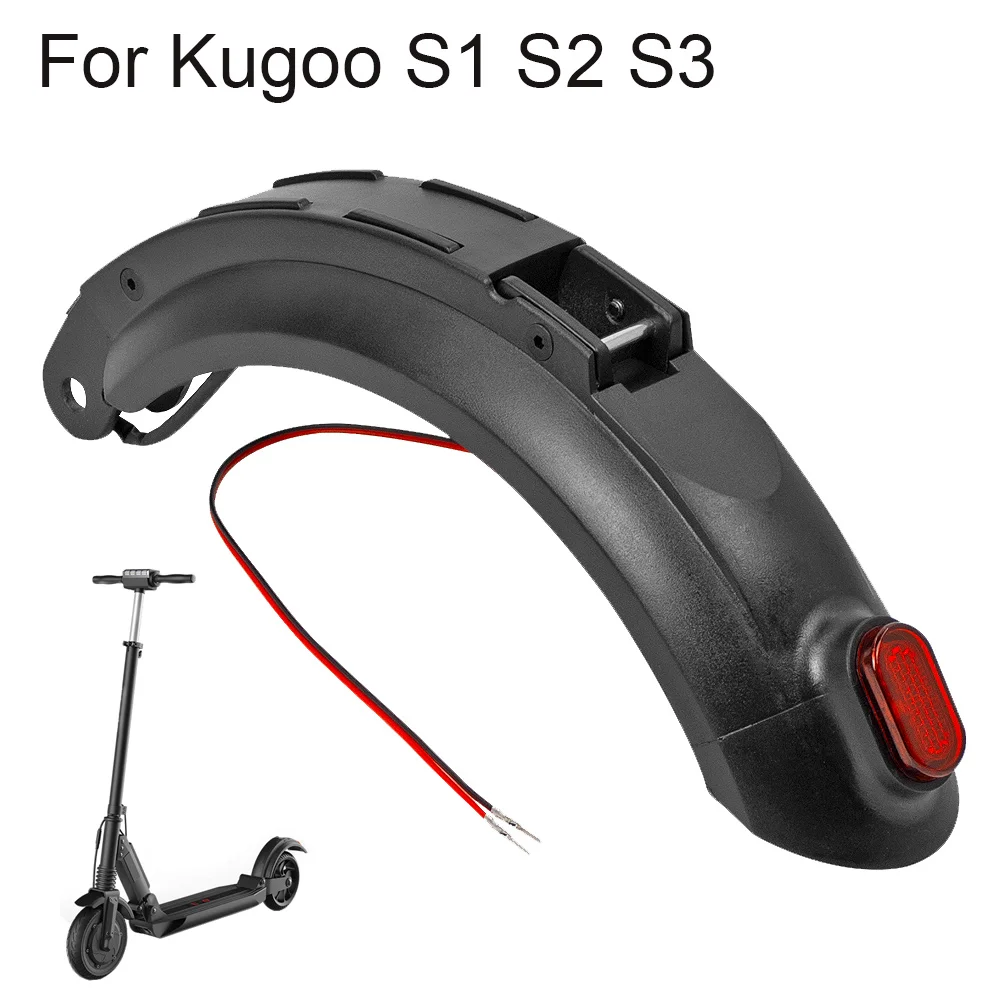 

Заднее крыло для Kugoo S1 S2 S3, брызговик, крыло + задний фонарь, детали для электрического скутера, скейтборда, заднее крыло с задним фонарем