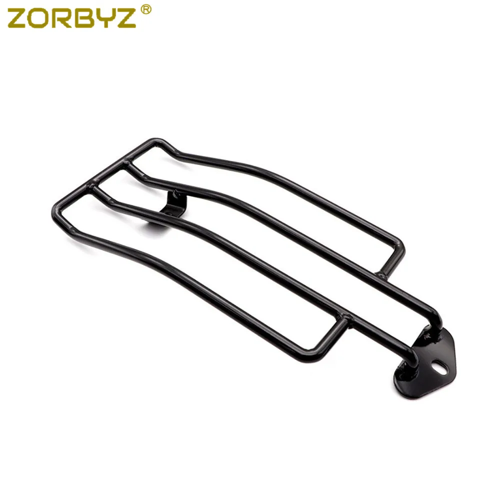 ZORBYZ Black / Chrome Rear Solo Seat Luggage Rack Carrier For Honda Shadow Aero ACE 750 VT750C 2000-2003 2005-2009