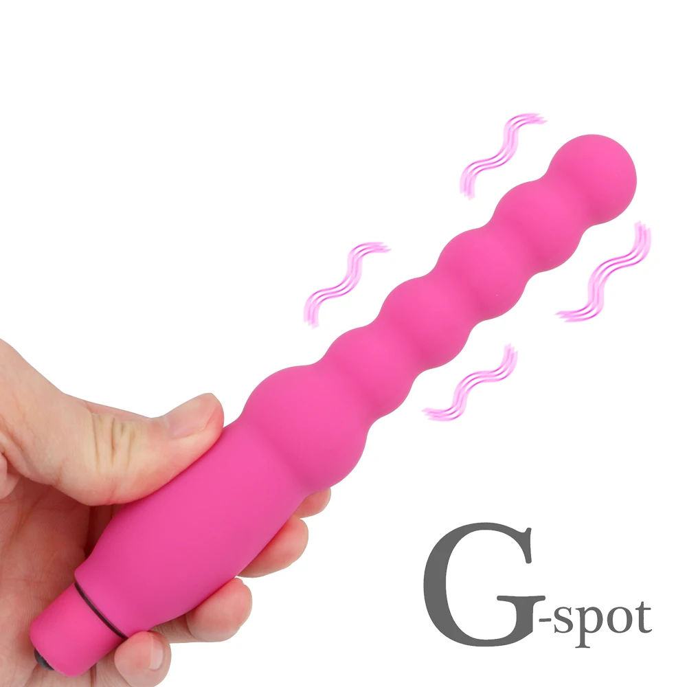 

18cm Stick Vibrators For Women Nipple Clit Stimulator Vaginal Plug Anal Beads Men Prostate Massager Female Masturbator Sex Toys