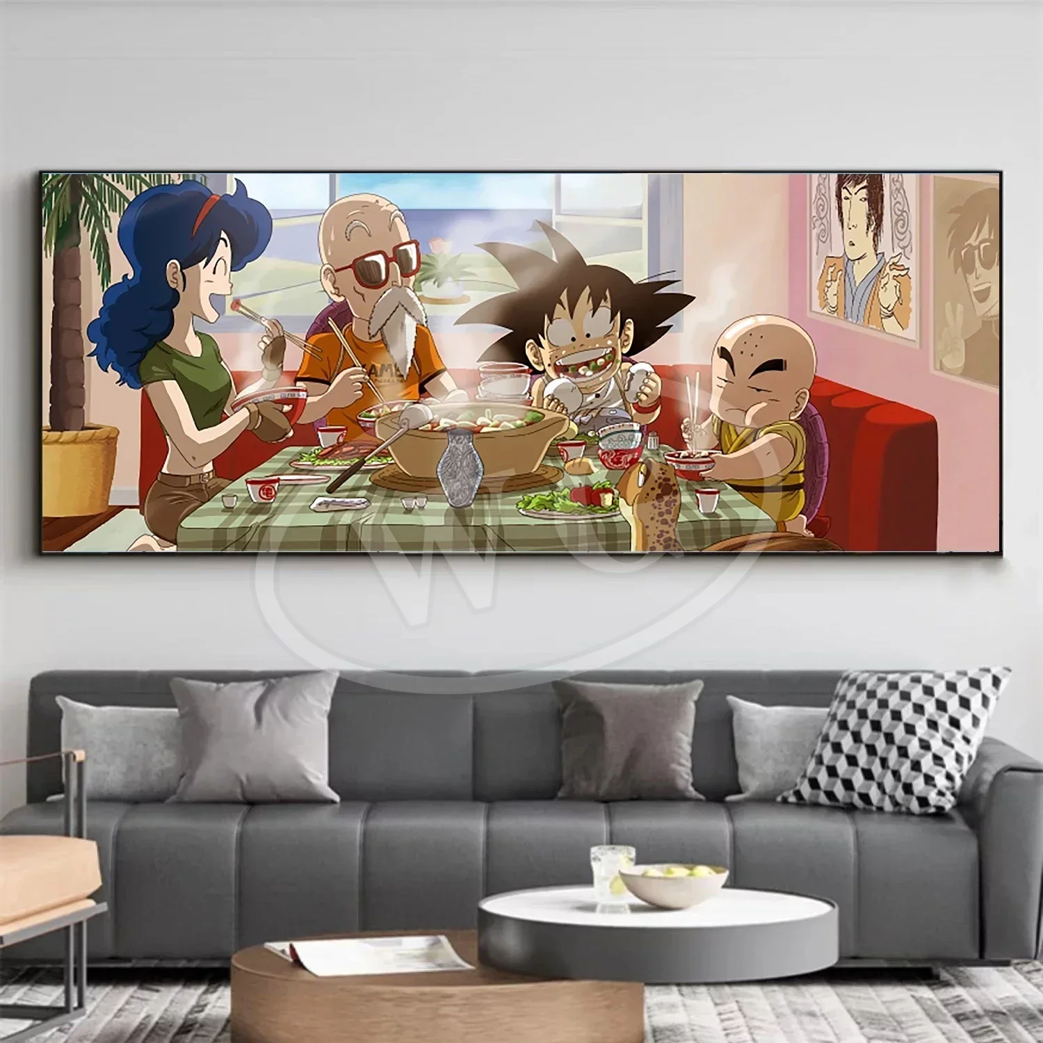 Фото Seven Dragon Ball подвесная живопись World боевые искусства ассоциация декоративный Wukong Super Saiyan семейный альбом настенная живопись №4