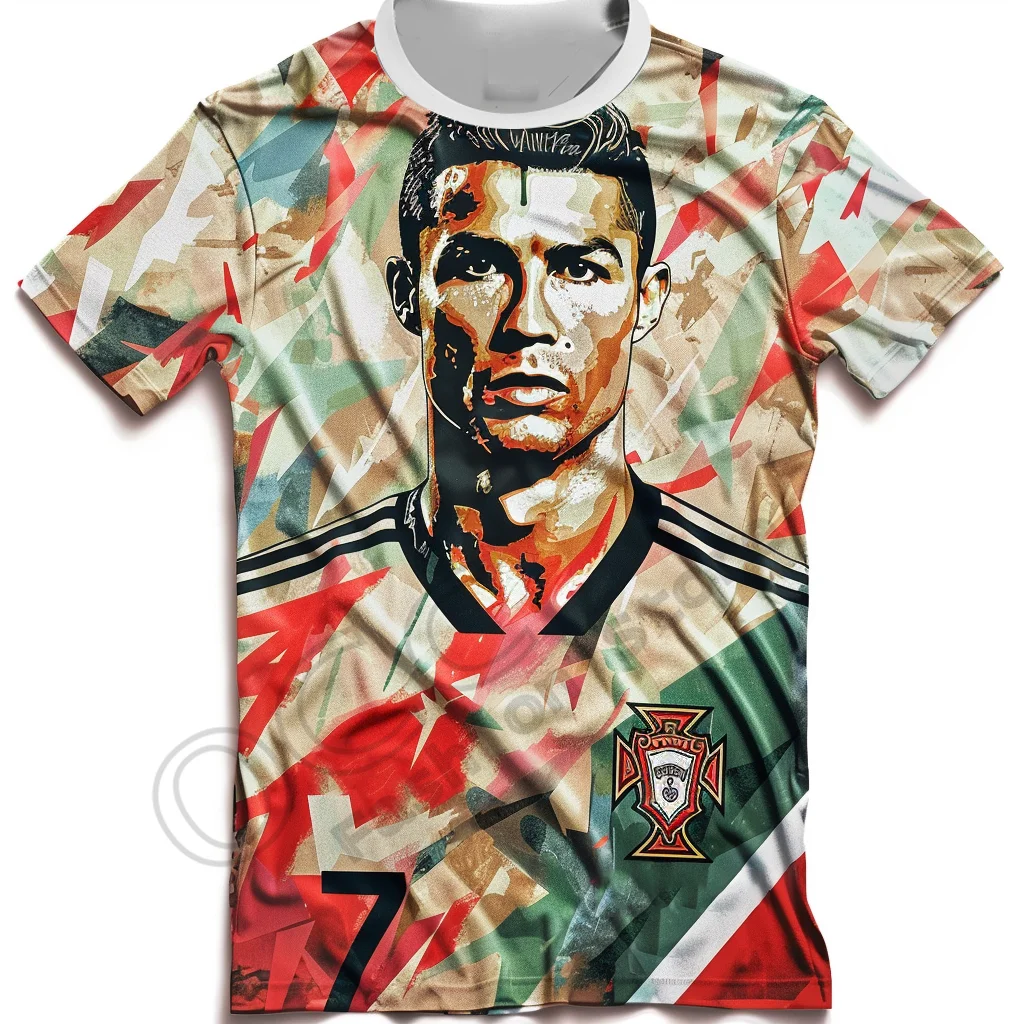 25 Summer Men T-Shirt Top Adult Portugal Jersey Cristiano Ronaldo Jersey 7 Absorb Sweat Outdoors Exercise For Adult/Kid T-shirts 2