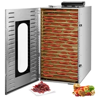 Stainless Steel Food Dehydrator 20 Trays Commercial Dehydrators Dryer for Fruit, Meat, Beef, Jerky, Herbs with Adjustable Timer 1