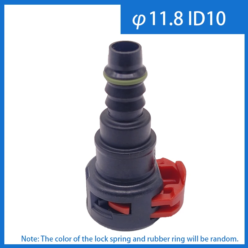 2pcs x 11.8 ID10 180&deg; Female Auto Car Fuel Line Hose Quick Release Connector Carburetor Part