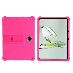 Premium Shockproof Tablet Cover with Adjustable Stand for OPPO Pad Neo 11.35 and OPPO Pad Go 11.35 (Hot Pink)