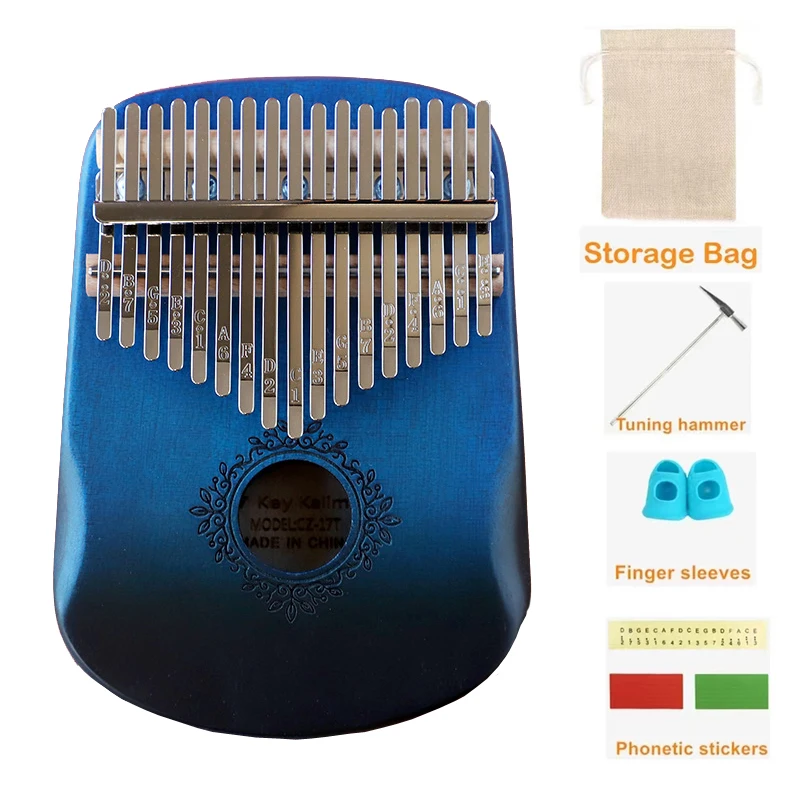 

Professional Handguard Thumb Piano 17 Tones Kalimba Creative Music Box Perfect Trainer Musical Instrument For Beginner Children