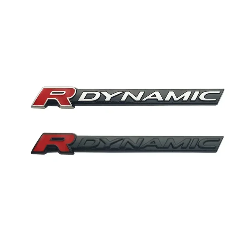 3D Metal R Dynamic Logo Fender Door Emblem Badge Sticker Per Land Range Rover Evoque Velar Sport Defender Discovery Accessori