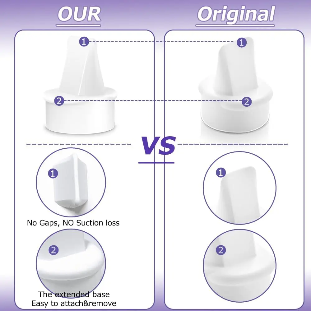 Duckbill Valves Compatible with Lansinoh breastpumps, for Lansinoh Breast Pumps Replacement Duckbill Valve Parts 5