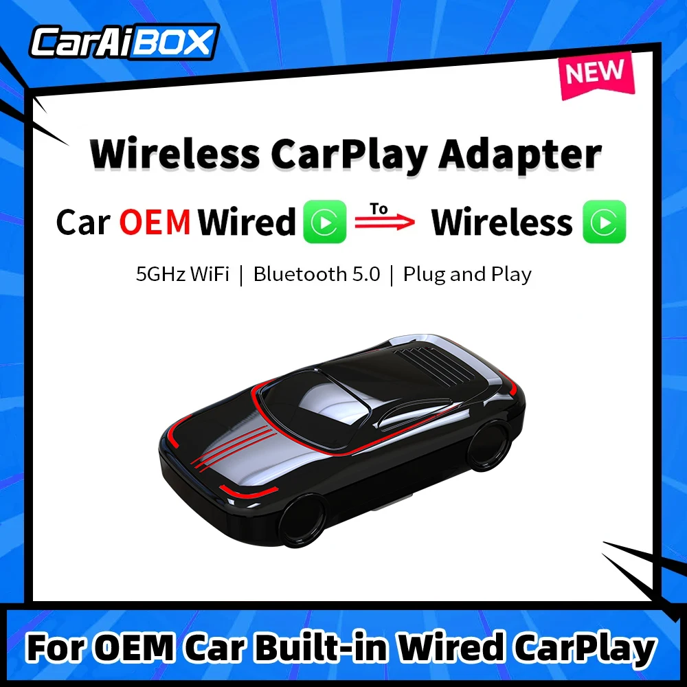 Caraibox Wireless Carplay Dongle Carplay Ai Box Plug And Play Adattatore Carplay Per Oemcar Carplay Cablato Integrato