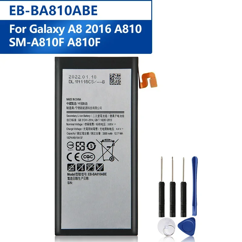 

Replacement Phone Battery EB-BA810ABE For Samsung Galaxy A8 2016 SM-A810F A810F A810 Battery 3300mAh
