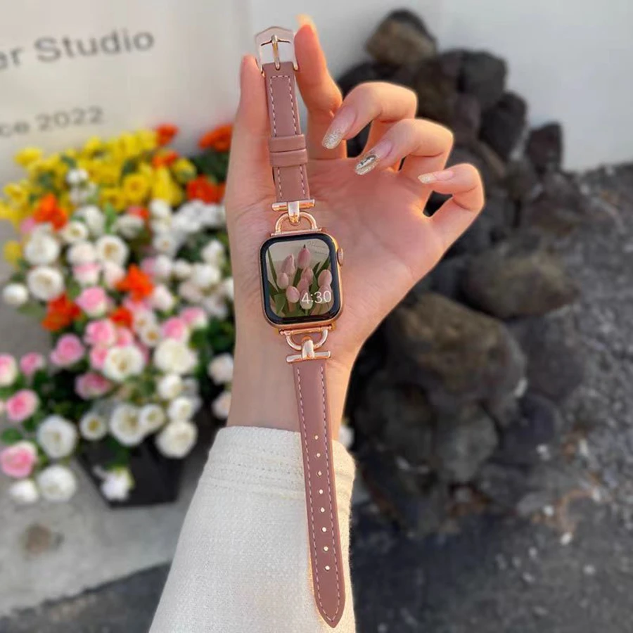 Elegant Leather Loop Watch Band Strap - Premium Quality