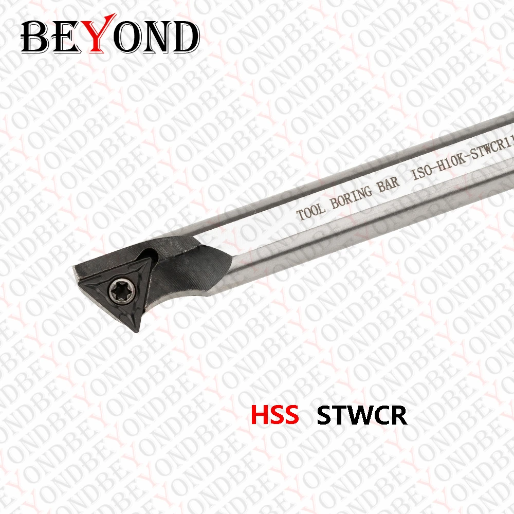 Beyond Stwcr Hss Barra Di Alesatura H10K-Stwcr09 H12L-Stwcr11 Portautensili Per Tornitura 8Mm Tornio Cnc Cutter Shank Anti-Knock Silver Knife Rod