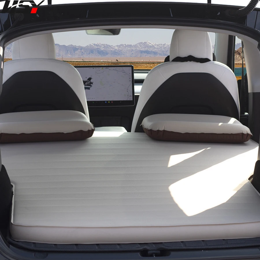 Inflatable Car Sleeping Mattress Tesla Model Y Self-Inflating Trunk