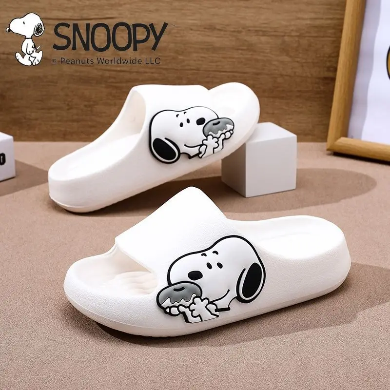 Snoopy dessin animé été respirant Cool pantoufles mignon maison