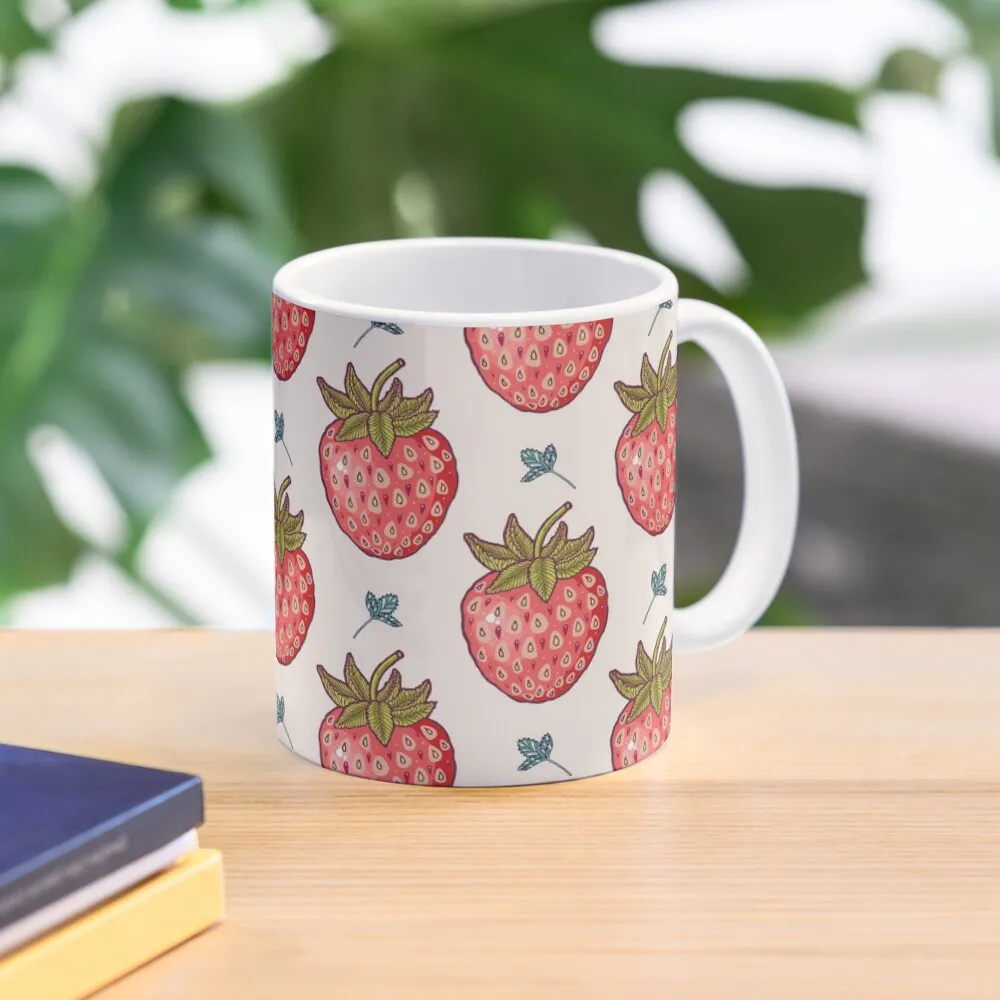 

strawberry fields Coffee Mug Porcelain Breakfast Cups Thermo Cups For Mug