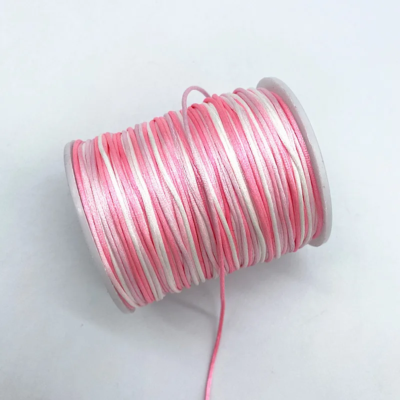 1.0mm Colorful Chinese Knot Line Cord Silk Satin Cord Nylon DIY String Necklace Bracelets 10yards/lot nylon rope nylon cord silk rope silk cord satin cord