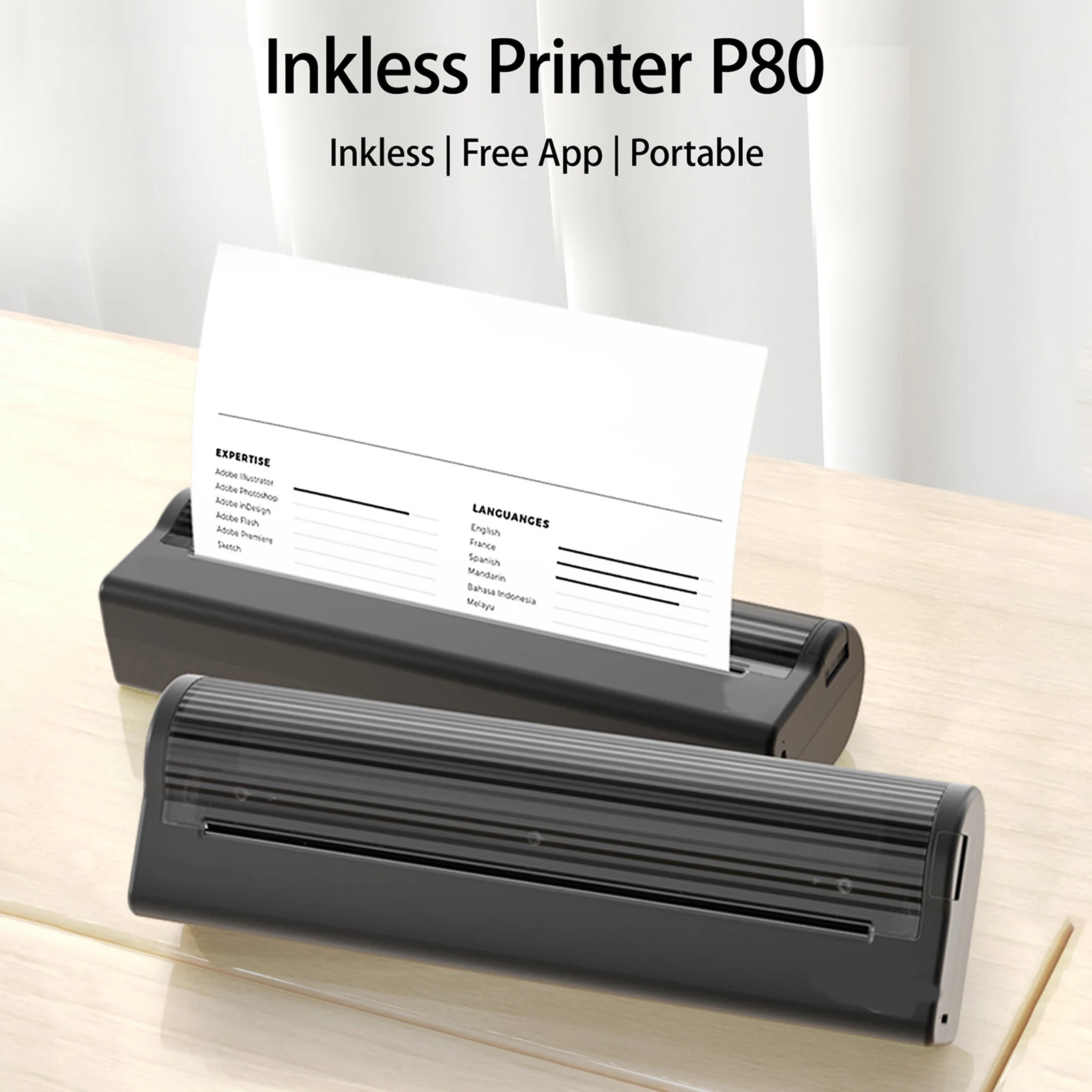 A4 감열지 속건성 내유성 저마찰성 평면 기능 지원 210x30mm 감열 프린터용 롤당 25매