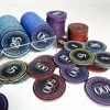 10PCS Ceramic Poker Chips 39mm Personalized Constellation Design Texas Hold'em Poker Chips 5