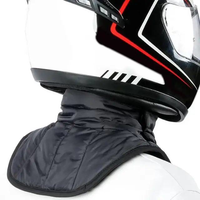 Calentador Cuello Moto Invierno Impermeable | Protege Pecho Y Cuello Del Viento | Algodón Térmico 36x22x8cm