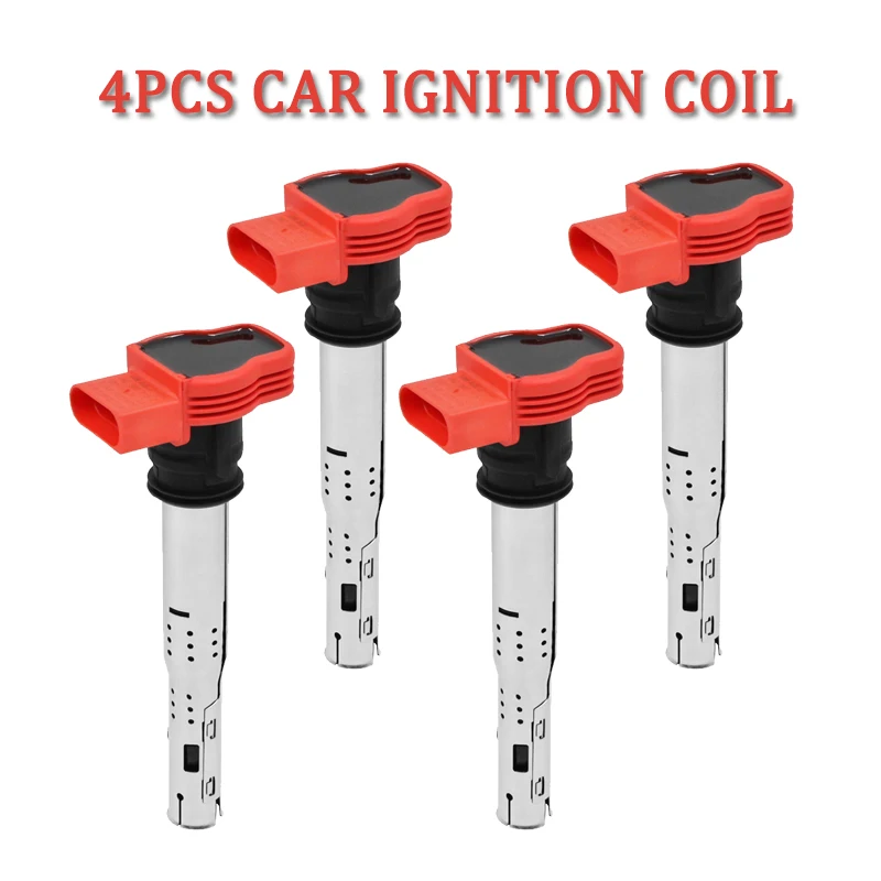 

Катушка зажигания автомобиля 06E905115E для VW Jetta Golf Passat Tiguan CC For Audi A3 A4 A5 A6 A7 A8 TT Q3/5 R8 06E905115 07K905715F, 4 шт.