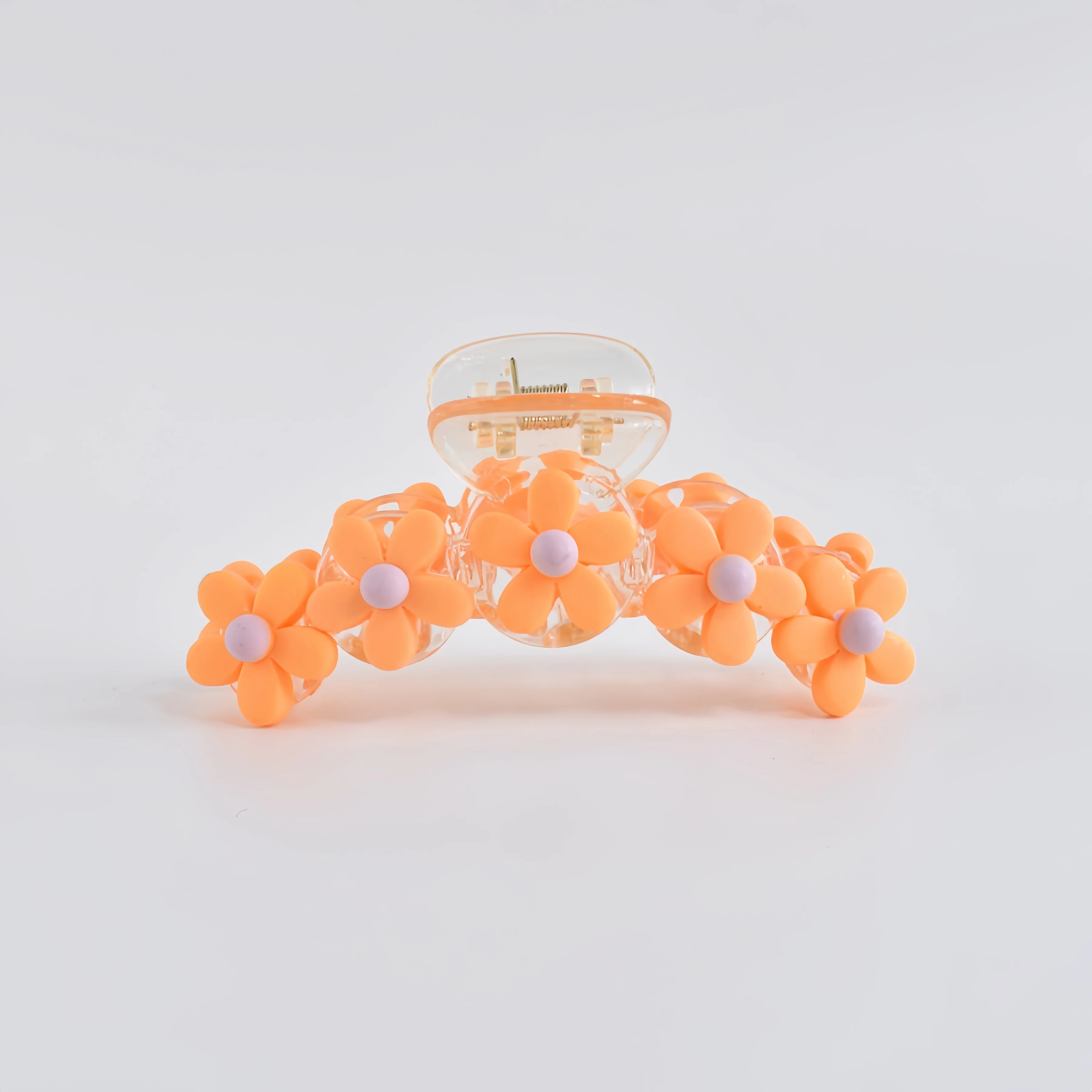 1 Stück Mehrfarbiger kleiner Blumen-Haarklammer, super süße Haifischklammer, Frühling und Sommer, neue Haaraccessoires für Damen, für den Hinterkopf – Detail 9