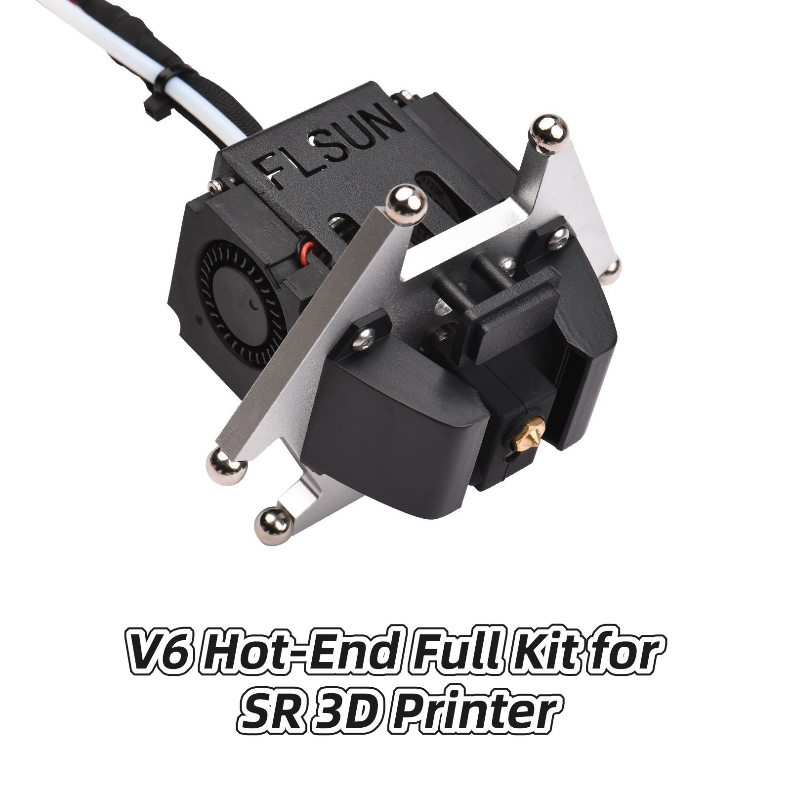 precisioncore printhead FLSUN V6 Hot End Full Kit 1.75mm Filament with 0.4mm Brass Nozzle 24V Cooling Fan effector For Q5 / head printer hp