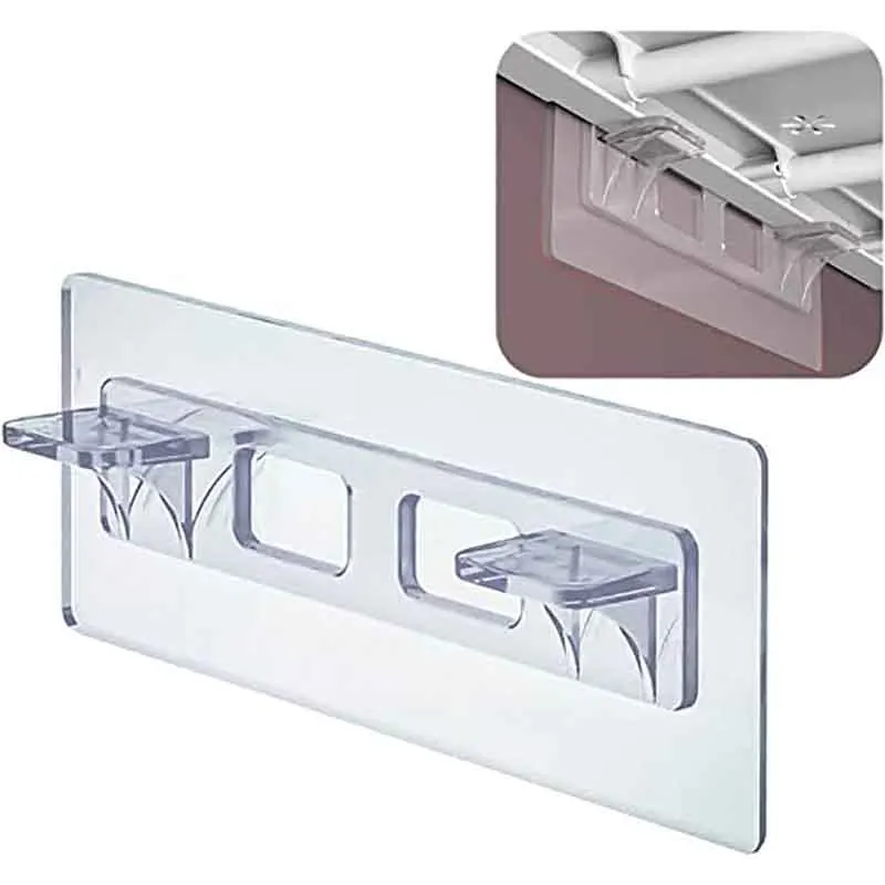 No Drill Shelf Support Pioli Staffa Per Mensola Adesiva Clip Per Mensola Dell'Armadio Per Armadio Da Cucina Scaffali Per Libri Strato Di Assicella Del