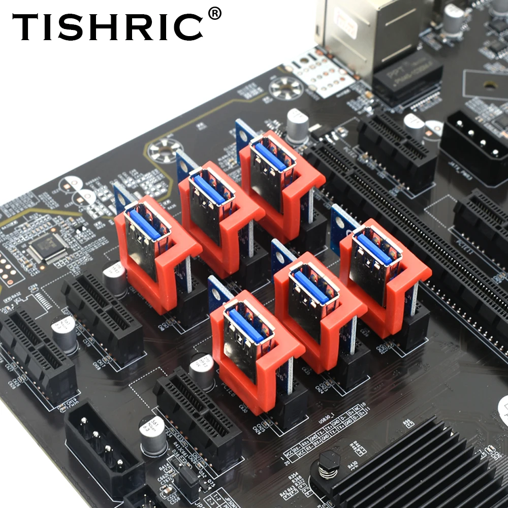 Райзер TISHRIC PCI-E с вертикальным креплением 1X 16X PCIE |