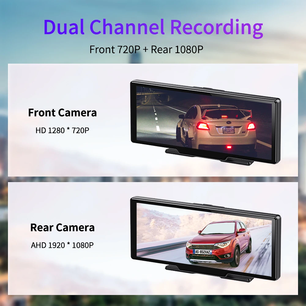 10.26 Inch 4G Car DVR Dashboard 1080P Dual Lens Rearview Mirror Recorder GPS ADAS Driving Camera DVR WIFI Bluetooth Dash Cam rear mirror camera DVR/Dash Cameras