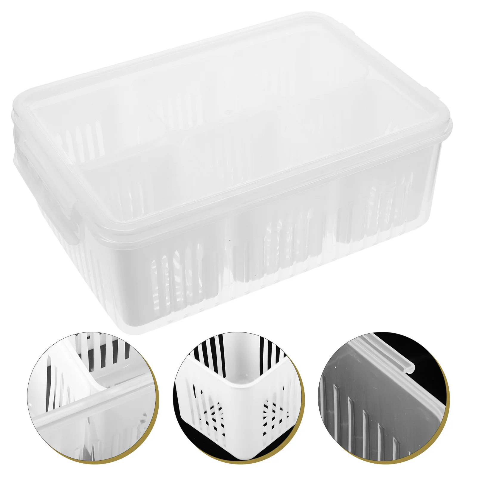 

Vegetable Storage Containers for Fridge Fridge Garlic Sealed Pp Fruit Produce Onion Keeper