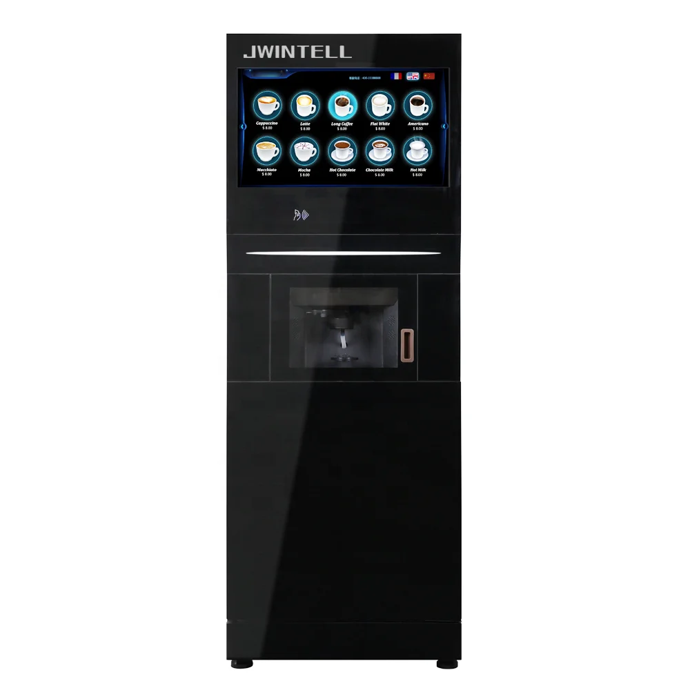 Convenient And Fast Coffee Vending Machine Ice Cubes/hot Bean To Cup Coffee Automatic Instant Coffee Powder Vending Machines 2