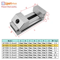 2.5 inch, Fast Moving CNC Vise Machine Vise, Premium Precision Grinding Vise, Hardened Surfaces,Liport-PMA,Taiwan Original 2