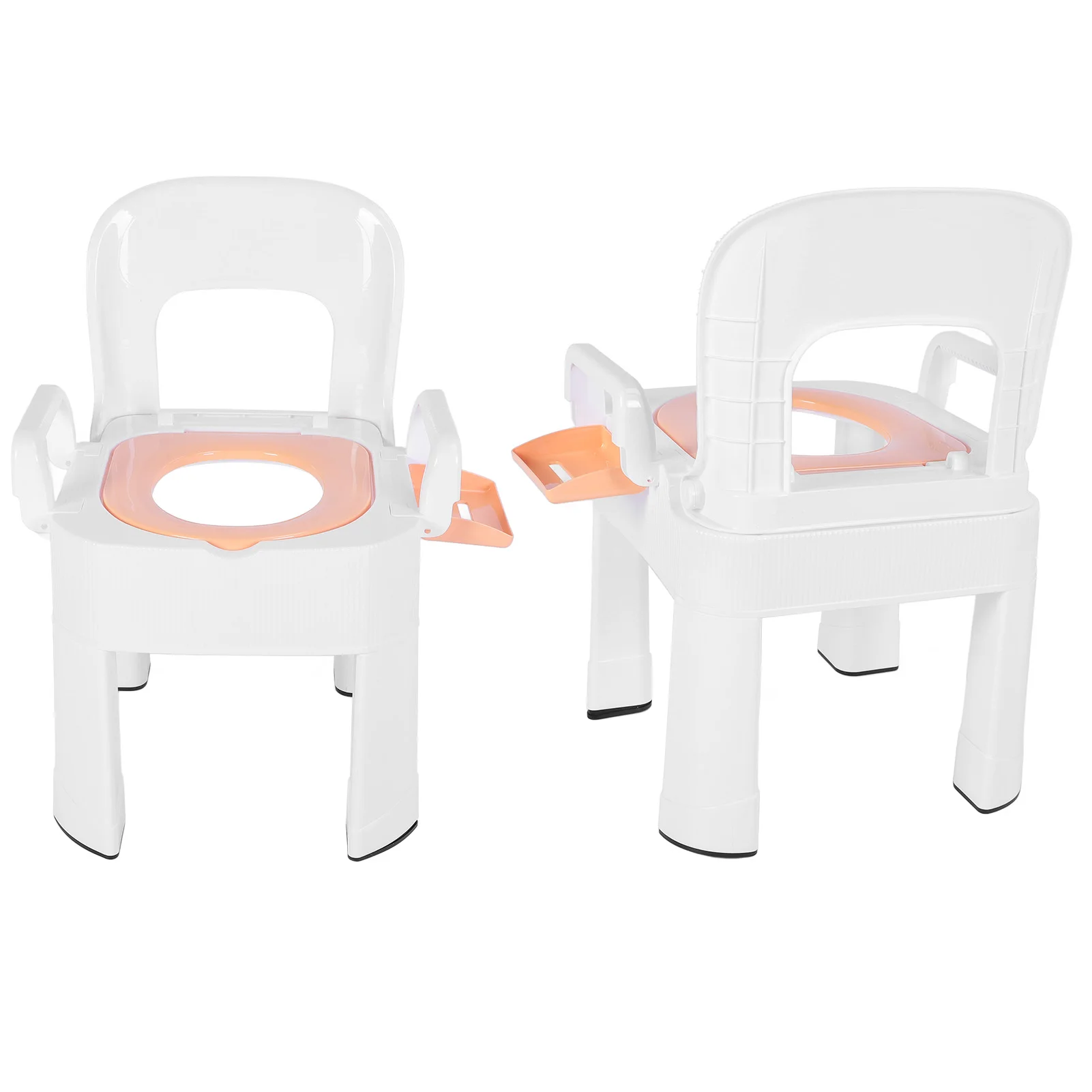 Commode Chair Commode Shower Chair Detachable Folding Non Slip Strong Load Bearing Toilet Safety Chair for Bathroom Squat Toilet 3
