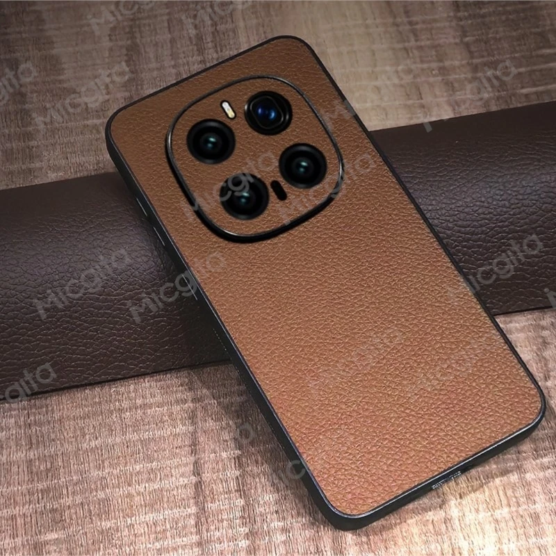 Premium Genuine Leather Shockproof Business Case - Durable Luxury Cover
