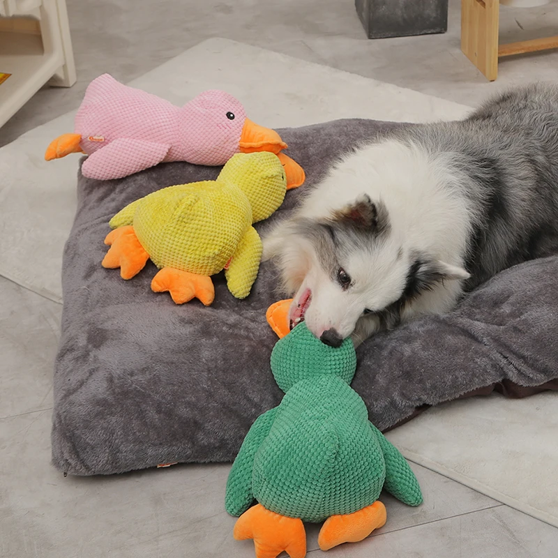 

Dog Sleeping Toy Duck Chew Sounding Toy for Small Medium Large Dogs Outdoor Interactive Pet Training Toy Dog Accessories