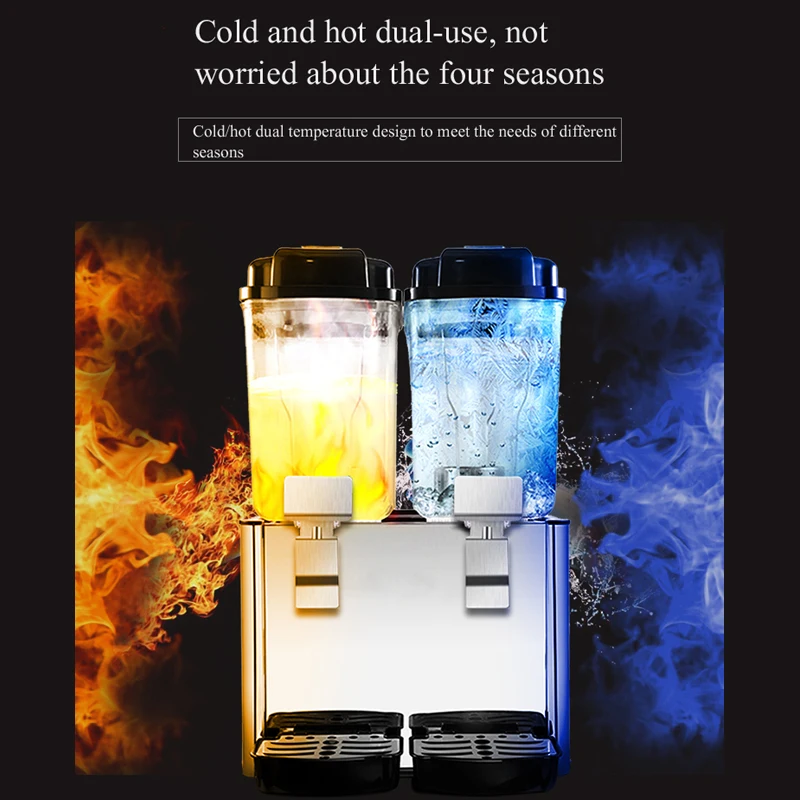 Double-cylinder Cold And Hot Beverage Machine Commercial Macker Stall Small Cafeteria Sour Plum Juice Dispenser 4