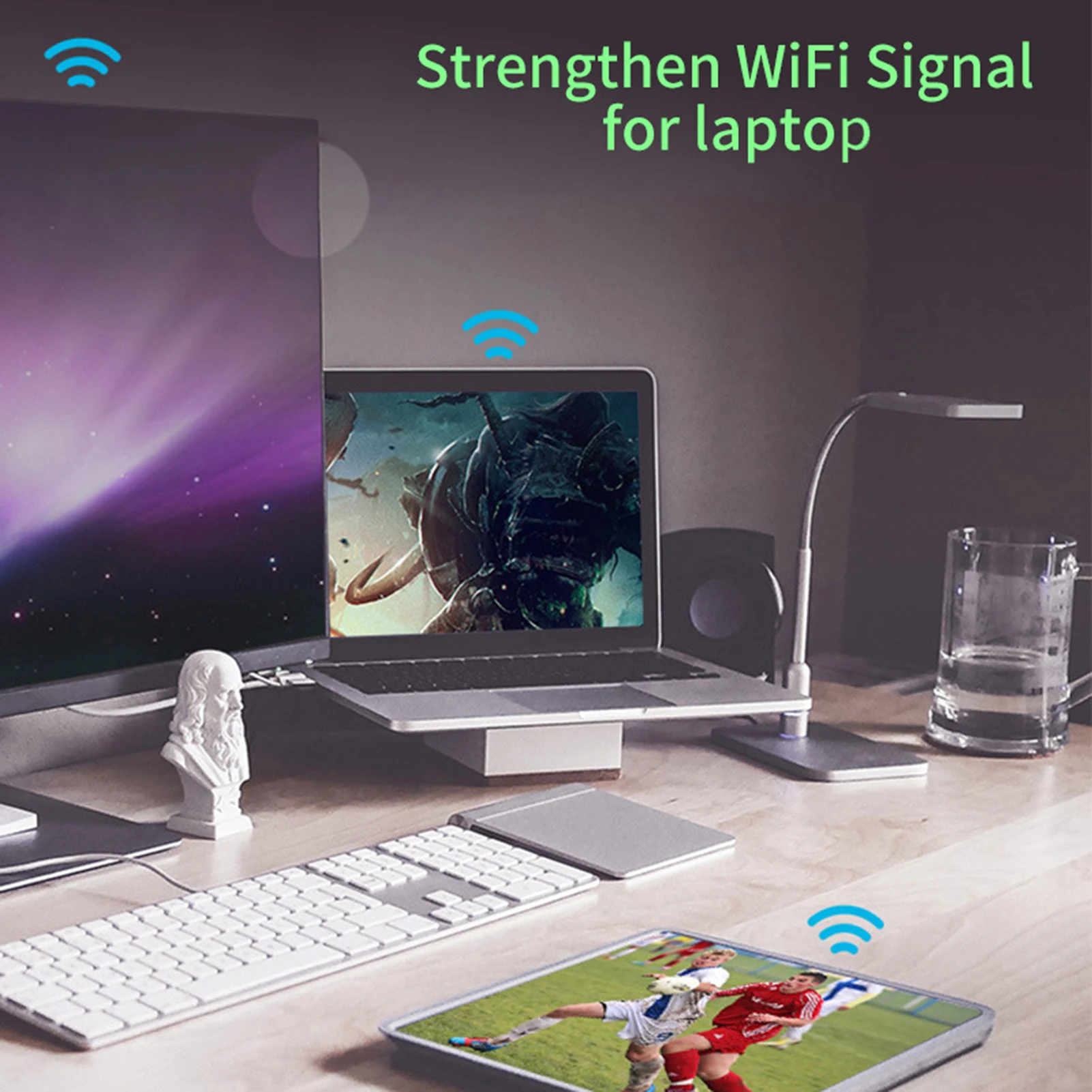 

Беспроводной адаптер Wi-Fi | Интернет-усилитель для Wi-Fi | Чип Mt7601, беспроводная сетевая карта 2 дБ, большая анте