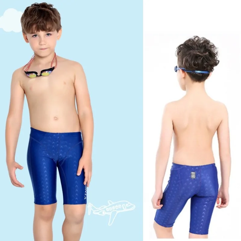 FINA Approved Jammer YINGFA Boys Sharkskin Racing Swimsuit Teen Training Swimming Trunks Swim Wear Outfit For Boy Kid men swimming trunks
