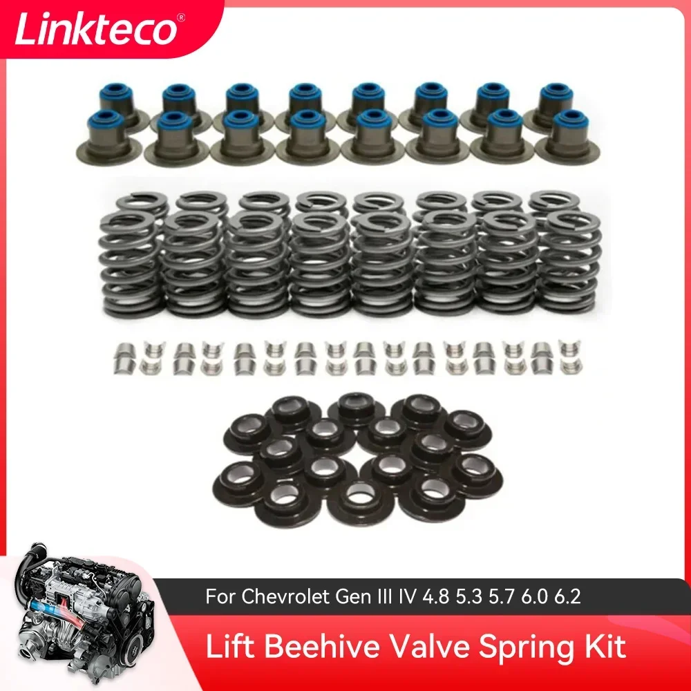 Lift Beehive Valve Spring Kit Per Cadillac Cts Chevrolet Corvette Trailblazer Camaro Pontiac 4.8 5.3 5.7 6.0 6.2 L V8 Gas