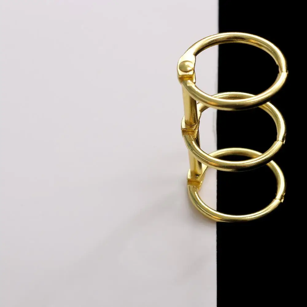 2pcs Hot Vintage Fashion Refillable Stationery Spiral Ring Loose Leaf Ring Notebook Binder